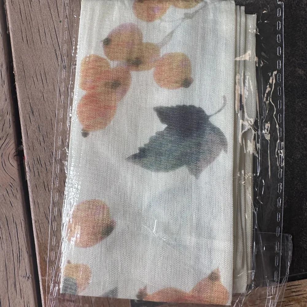 Floral Print bag scarf with Leaves